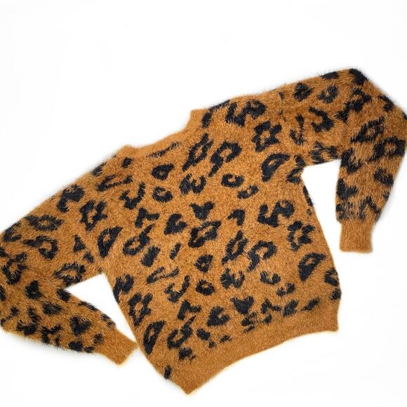 Callahan Cropped Animal Print Sweater XS - Picture 6 of 8